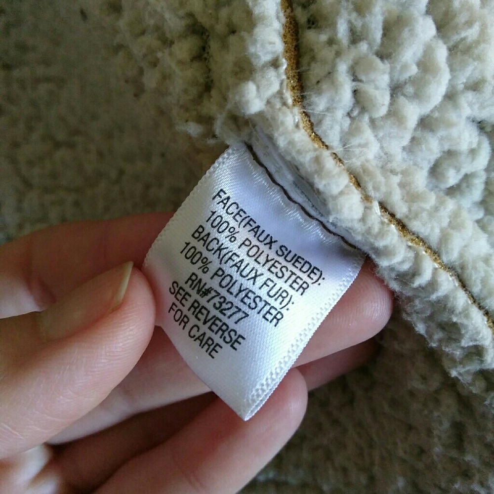 SOLD*Marlboro Style Shearling Faux Suede Jacket - Picture 5 of 6